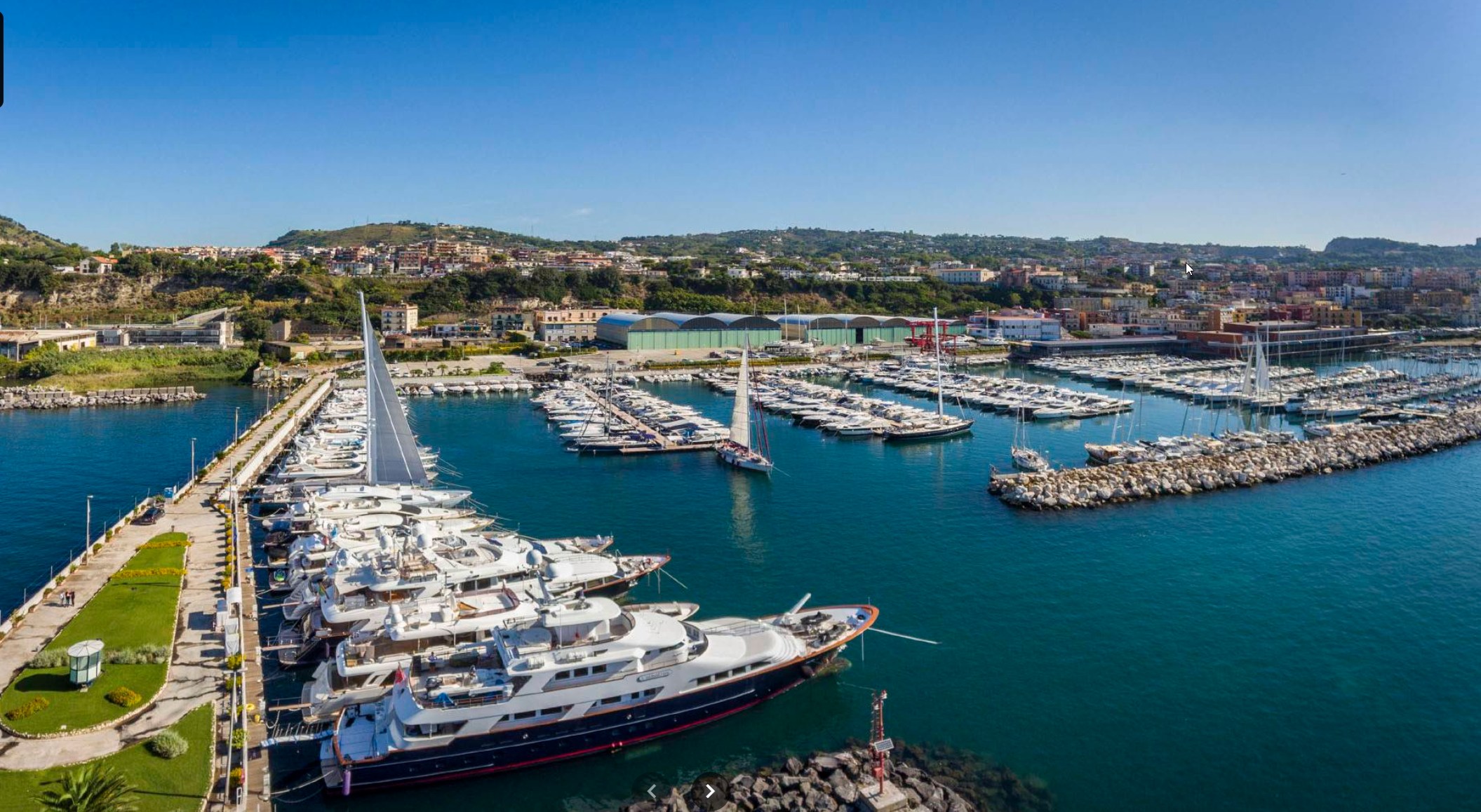 Departure from the yacht